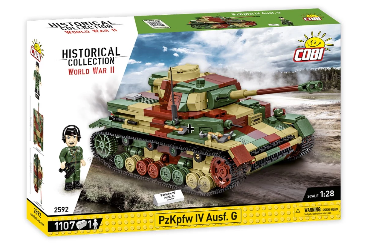COBI-2592 – PzKpfw IV Ausf. G közepes harckocsi – 100% kompatibilis minden más kedvelt márkával