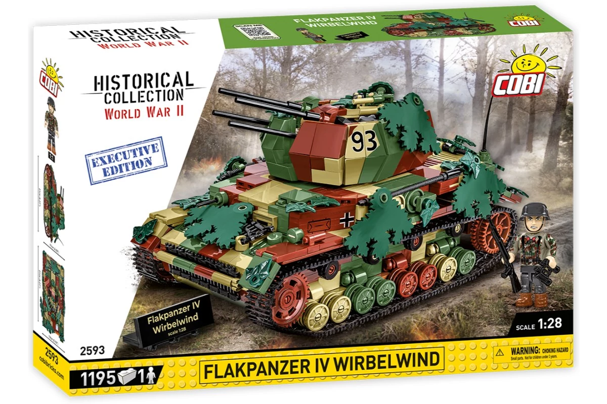 COBI-2593 – Flakpanzer IV Wirbelwind – Executive Edition – 100% kompatibilis minden más kedvelt márkával