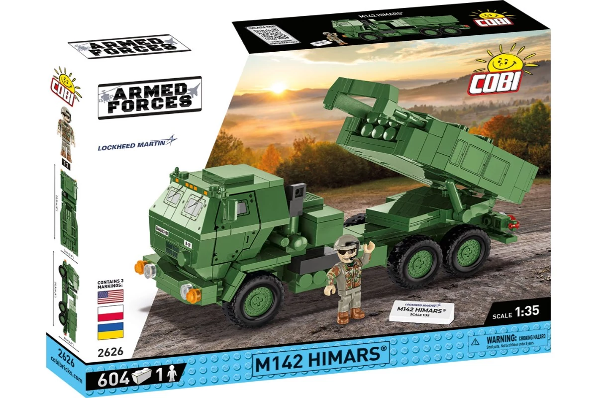 COBI-2626 – M142 HIMARS – Rakéta-sorozatvető építőjáték – 100% kompatibilis minden más kedvelt márkával