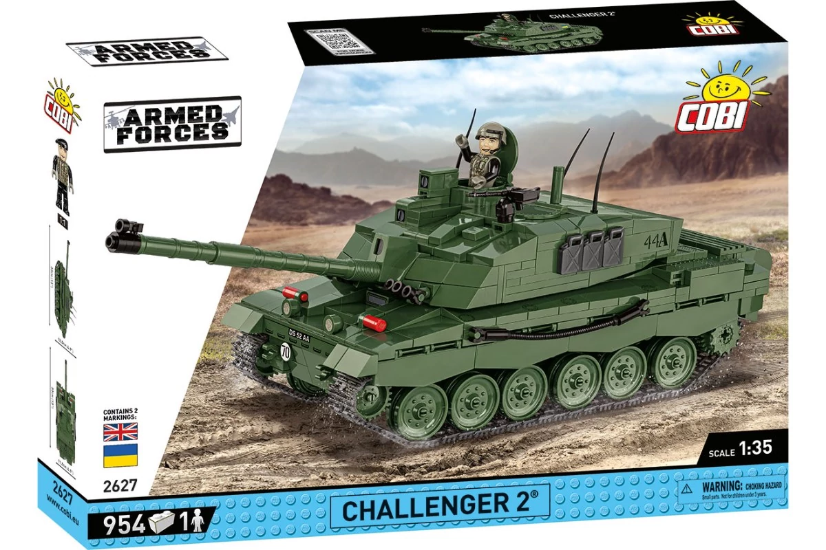 COBI-2627 – Challenger 2 – Brit harckocsi építőjáték – 100% kompatibilis minden más kedvelt márkával