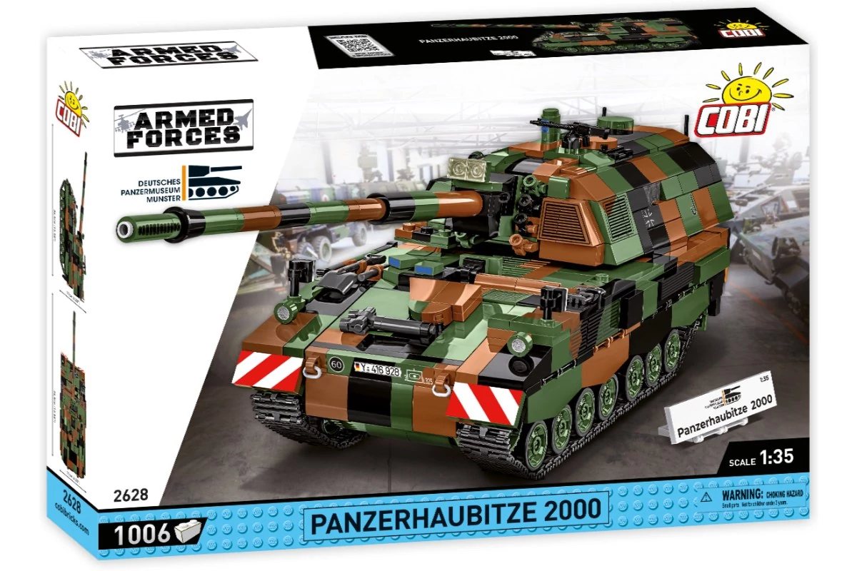 COBI-2628 – Panzerhaubitze 2000 – Német önjáró löveg építőjáték – 100% kompatibilis minden más kedvelt márkával