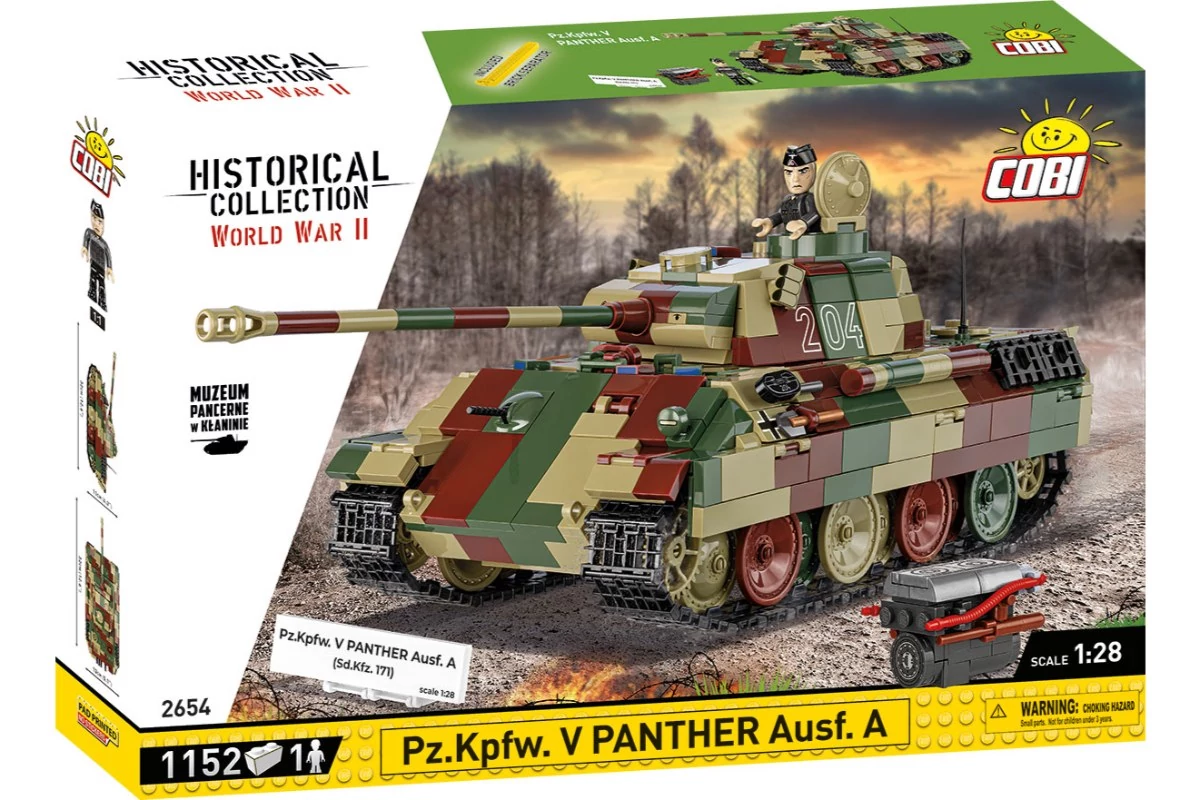 COBI-2654 – Pz.Kpfw. V Panther Ausf. A közepes harckocsi – 100% kompatibilis minden más kedvelt márkával