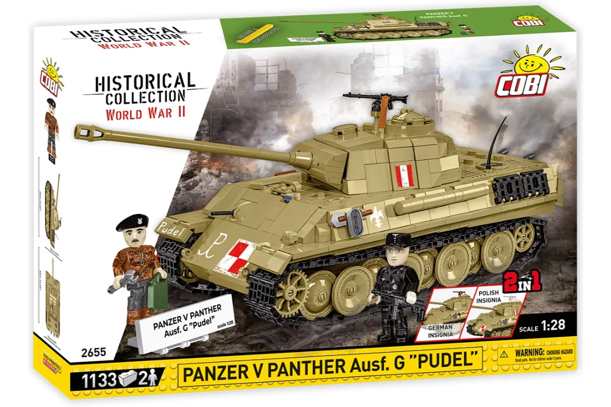 COBI-2655 – Panzer V Panther Ausf. G „Pudel” – 100% kompatibilis minden más kedvelt márkával