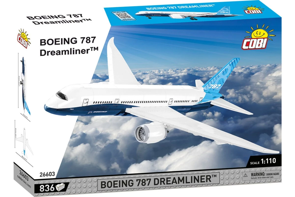 COBI 26603 - Boeing 787 Dreamliner  építőjáték – 100% kompatibilis minden más kedvelt márkával