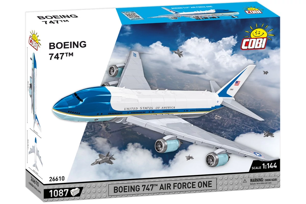 COBI 26610 - Boeing 747 Air Force One  építőjáték – 100% kompatibilis minden más kedvelt márkával