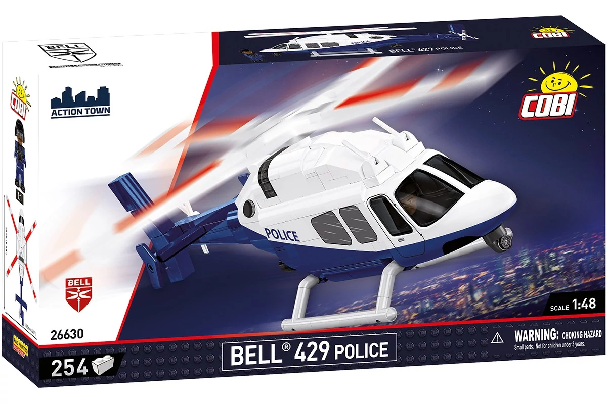 COBI 26630 – Bell 429 – Rendőrség építőjáték – 100% kompatibilis minden más kedvelt márkával