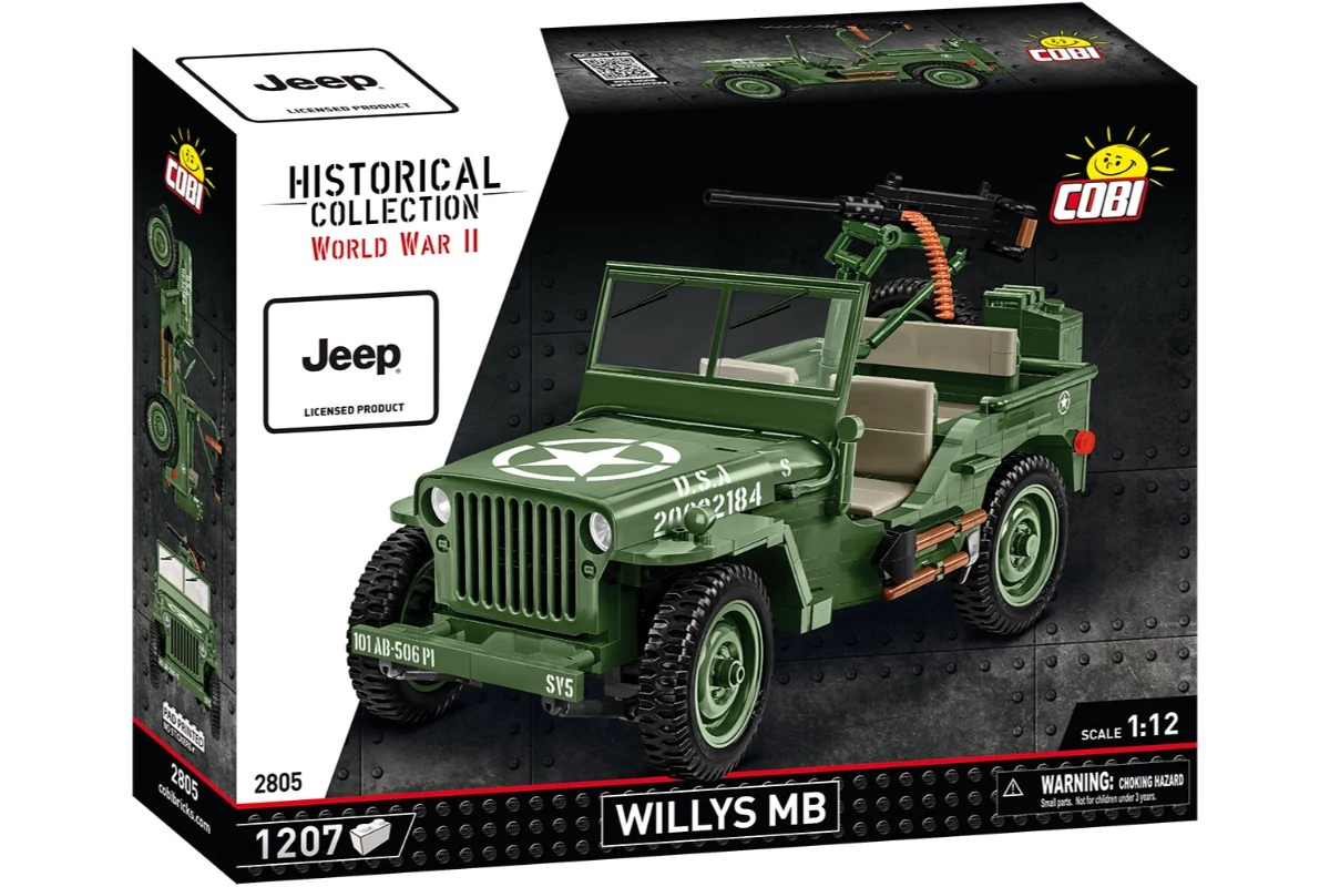 COBI 2805 – Jeep Willys MB terepjáró építőjáték – 100% kompatibilis minden más kedvelt márkával