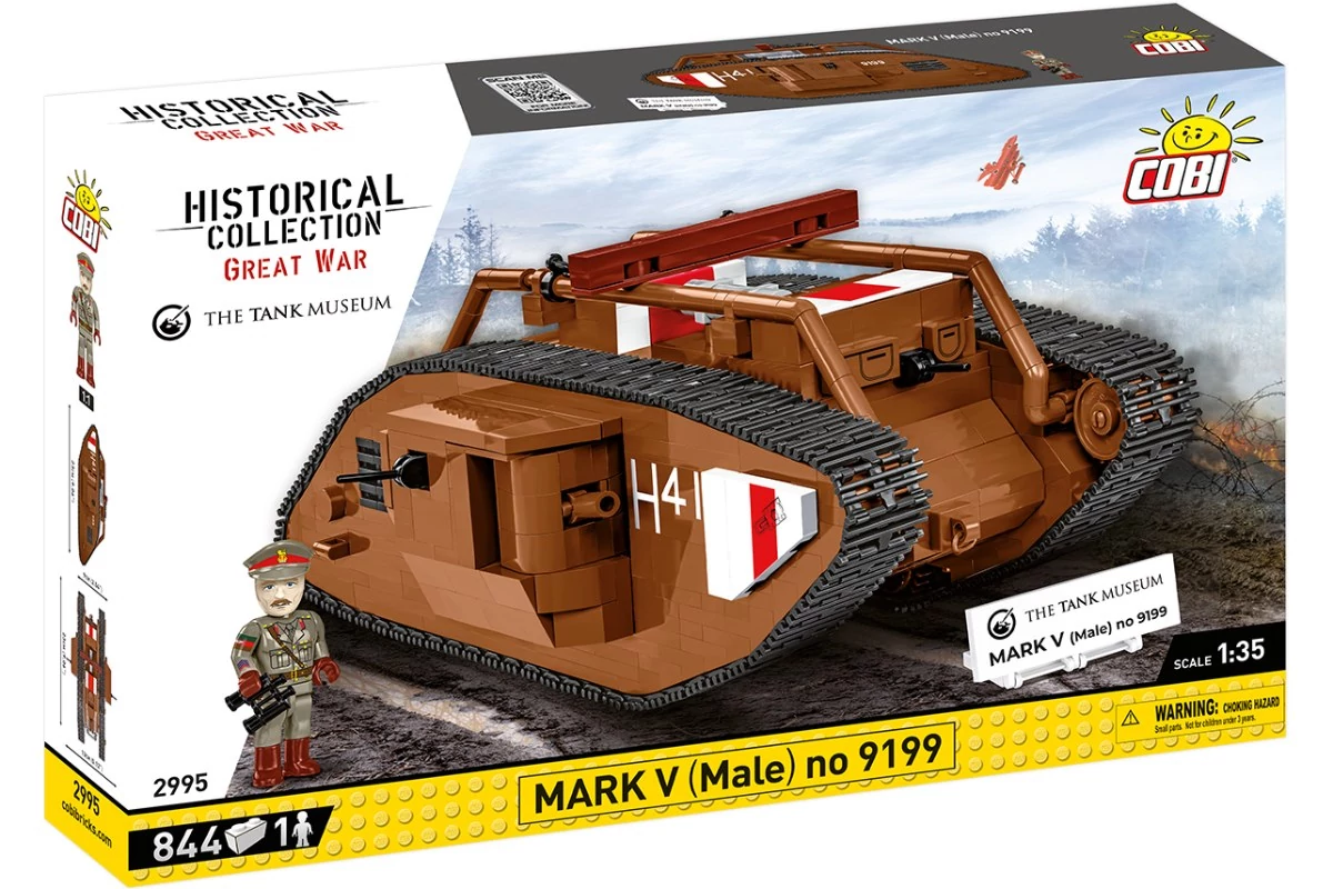 COBI-2995 - Mark V (Férfi) No. 9199 Harckocsi  – 100% kompatibilis minden más kedvelt márkával