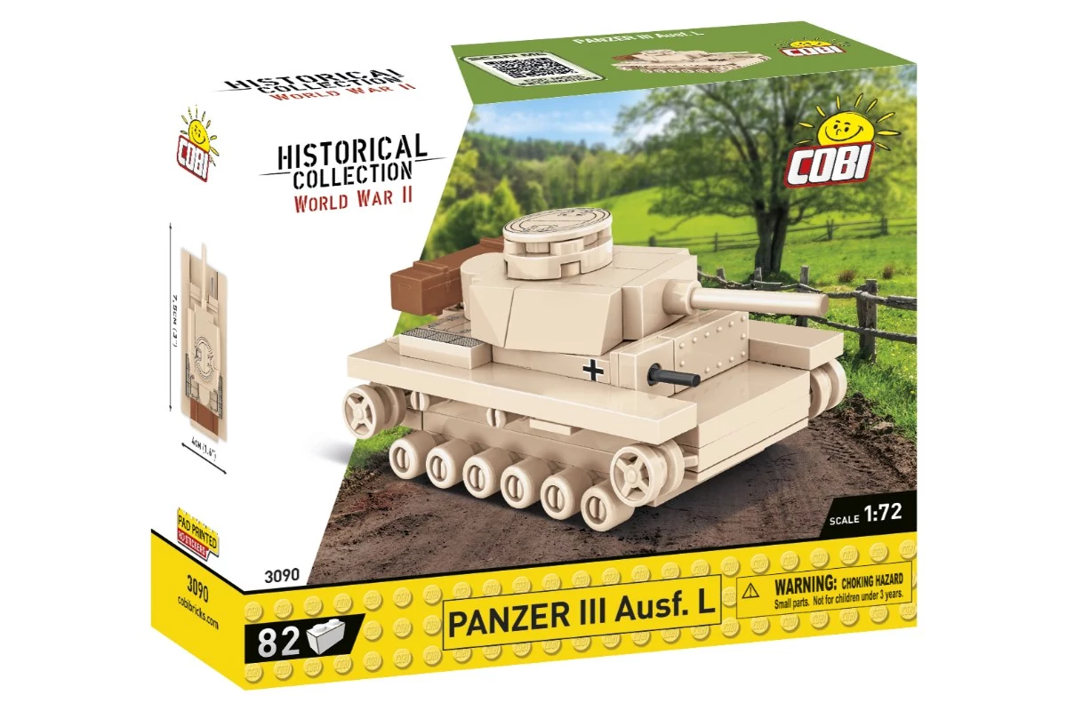 COBI-3090 – Panzer III Ausf. L – német közepes harckocsi – 100% kompatibilis minden más kedvelt márkával