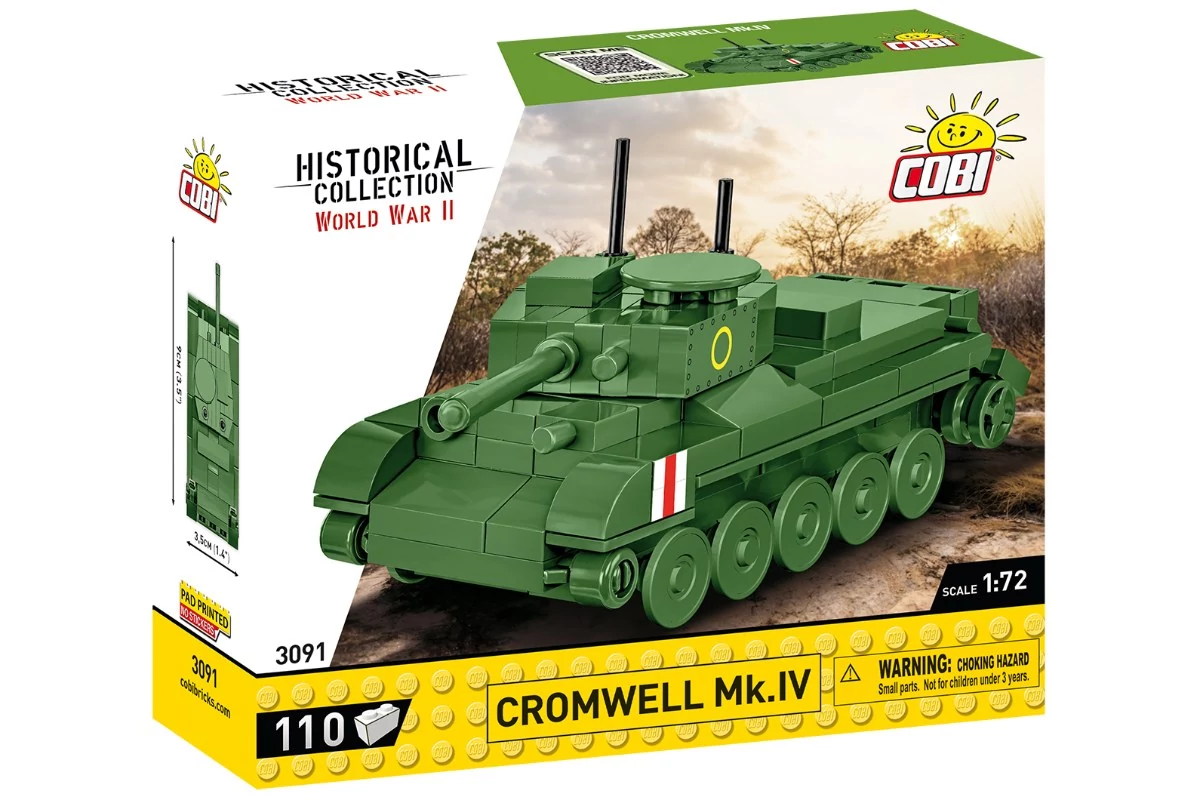 COBI-3091 – Cromwell Mk.IV – brit közepes harckocsi – 100% kompatibilis minden más kedvelt márkával