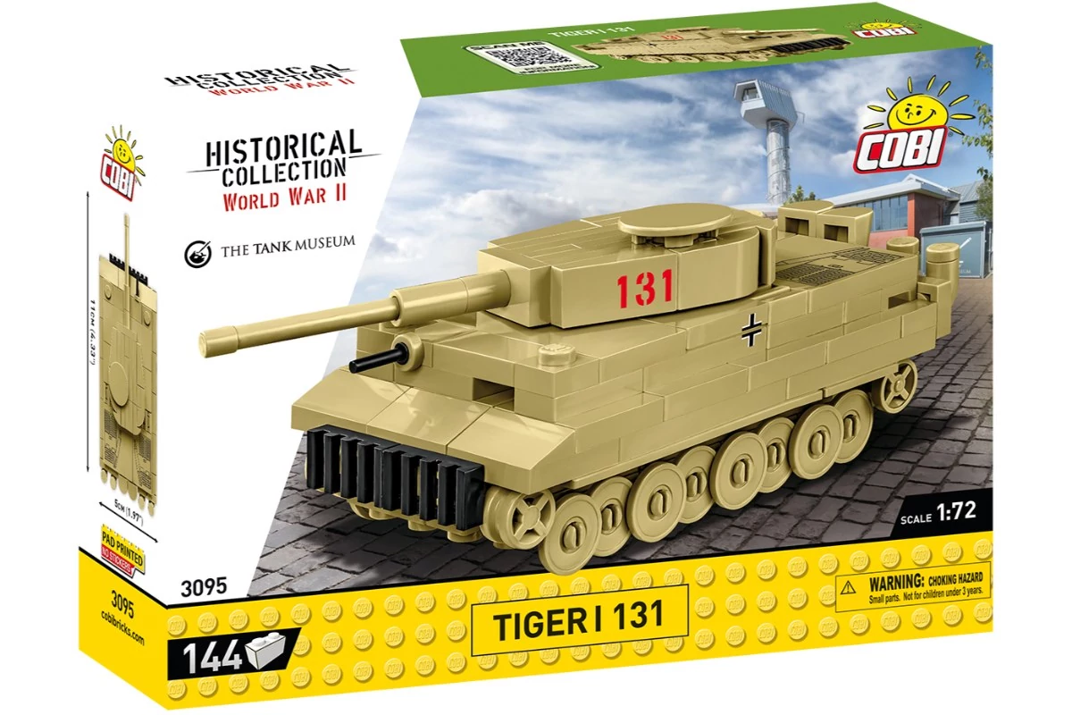 COBI-3095 – Tiger I 131 – német nehéz harckocsi – 100% kompatibilis minden más kedvelt márkával