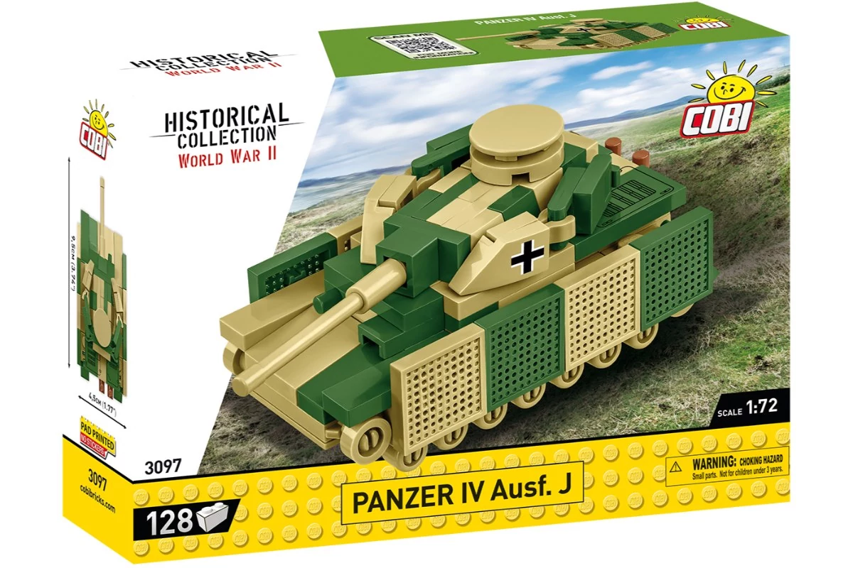 COBI-3097 – Panzer IV Ausf. J – német közepes harckocsi – 100% kompatibilis minden más kedvelt márkával