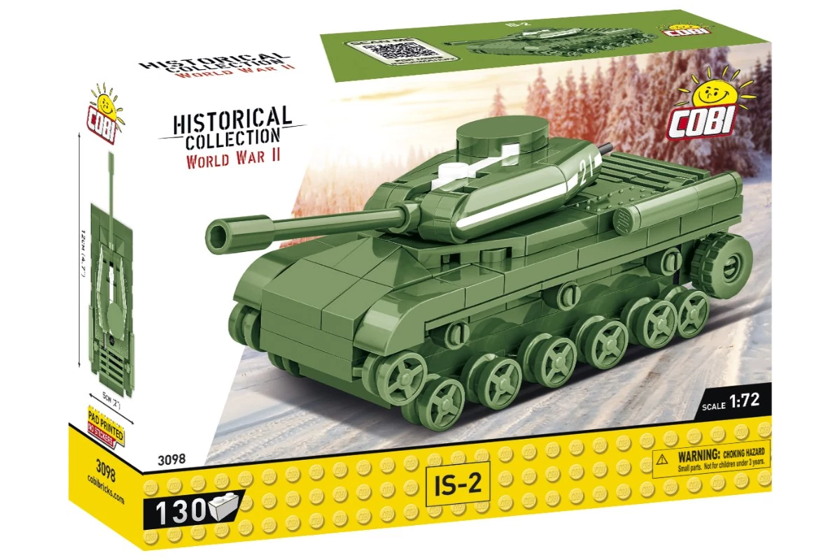 COBI-3098 – IS-2 – szovjet nehéz harckocsi – 100% kompatibilis minden más kedvelt márkával