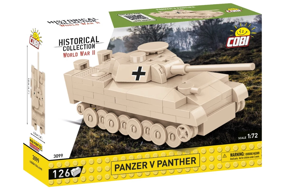 COBI-3099 – Panzer V Panther – német közepes harckocsi – 100% kompatibilis minden más kedvelt márkával