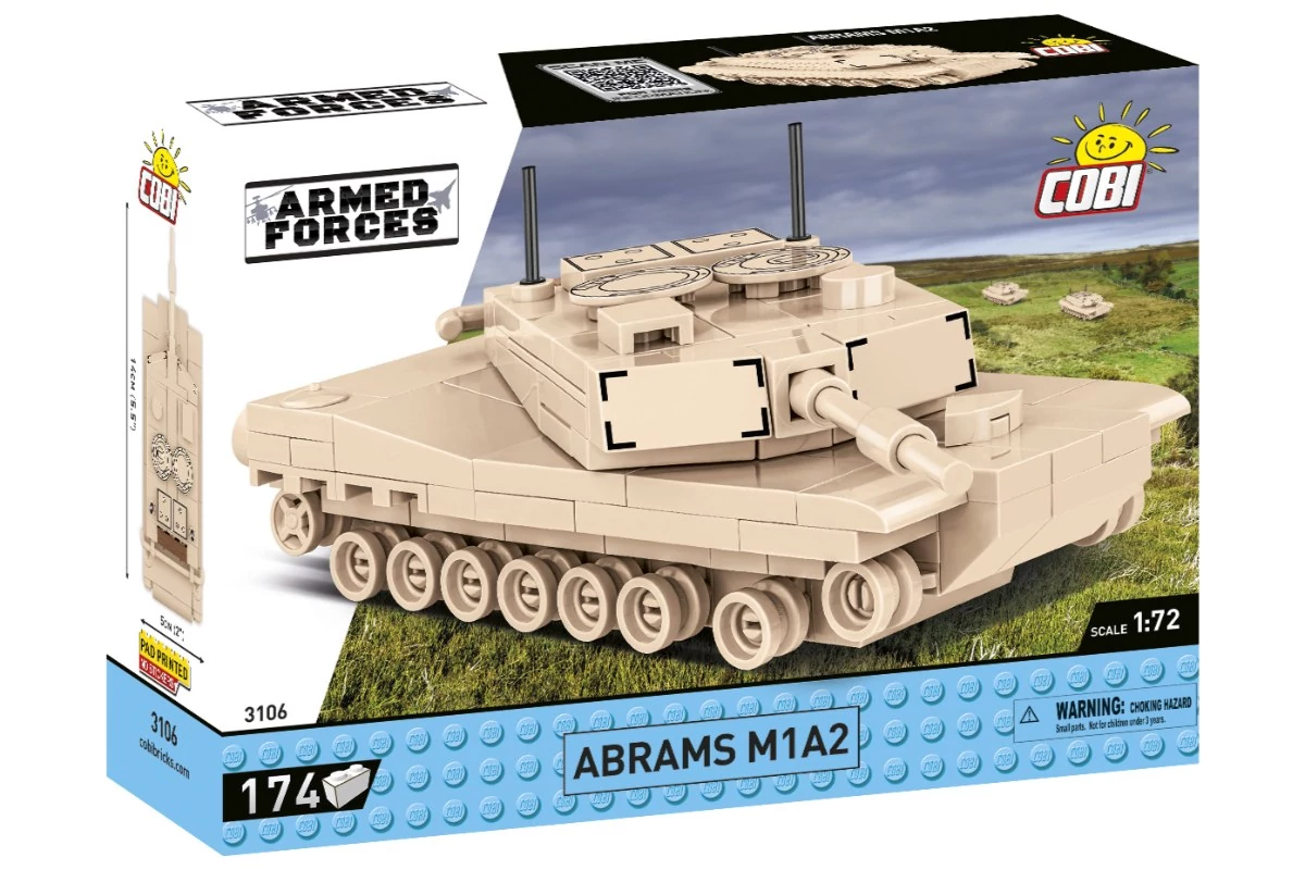 COBI-3106 – Abrams M1A2 – amerikai harckocsi – 100% kompatibilis minden más kedvelt márkával