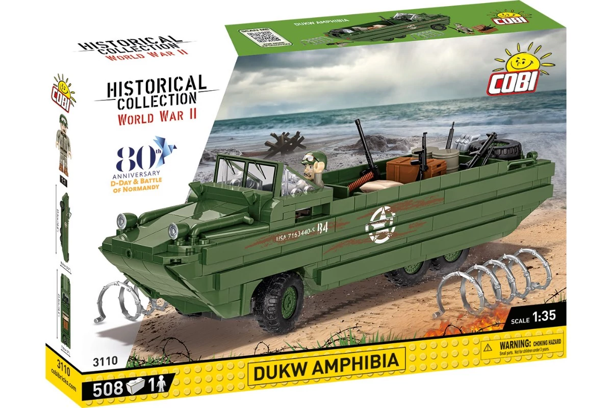 COBI-3110 – DUKW Amphibia – amerikai kétéltű szállítójármű – 100% kompatibilis minden más kedvelt márkával