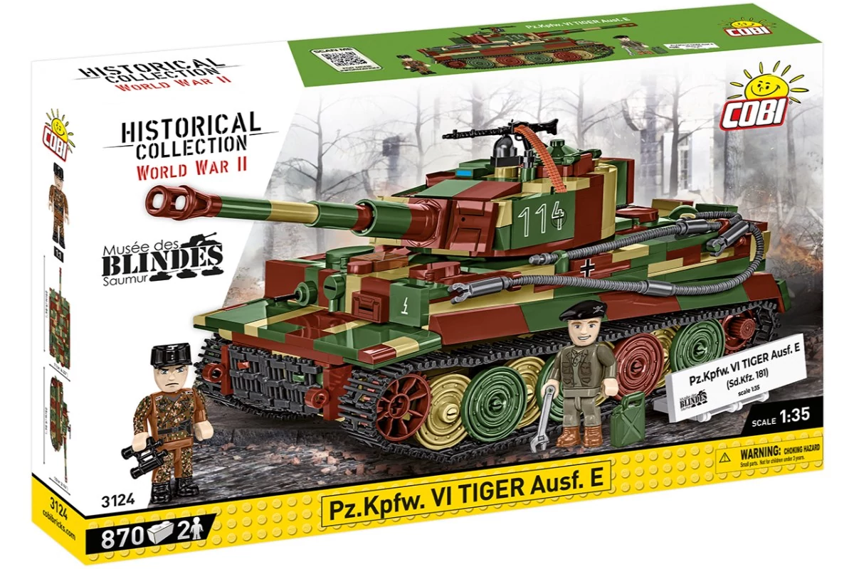 COBI-3124 – Panzerkampfwagen VI Tiger Ausf. E – 100% kompatibilis minden más kedvelt márkával