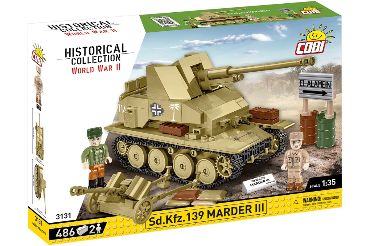 COBI-3131 – Sd.Kfz. 139 Marder III páncéltörő löveg – 100% kompatibilis minden más kedvelt márkával