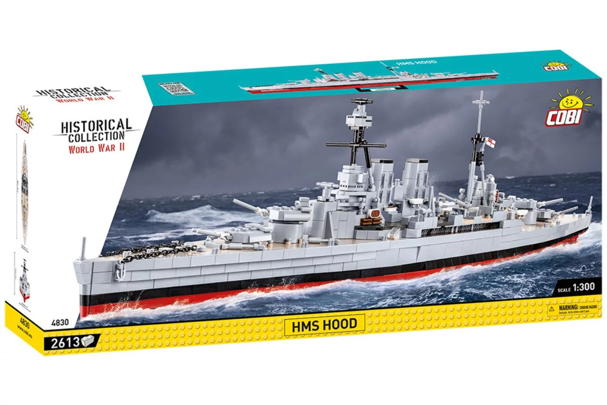 COBI 4830 – HMS Hood – brit csatacirkáló építőjáték – 100% kompatibilis minden más kedvelt márkával