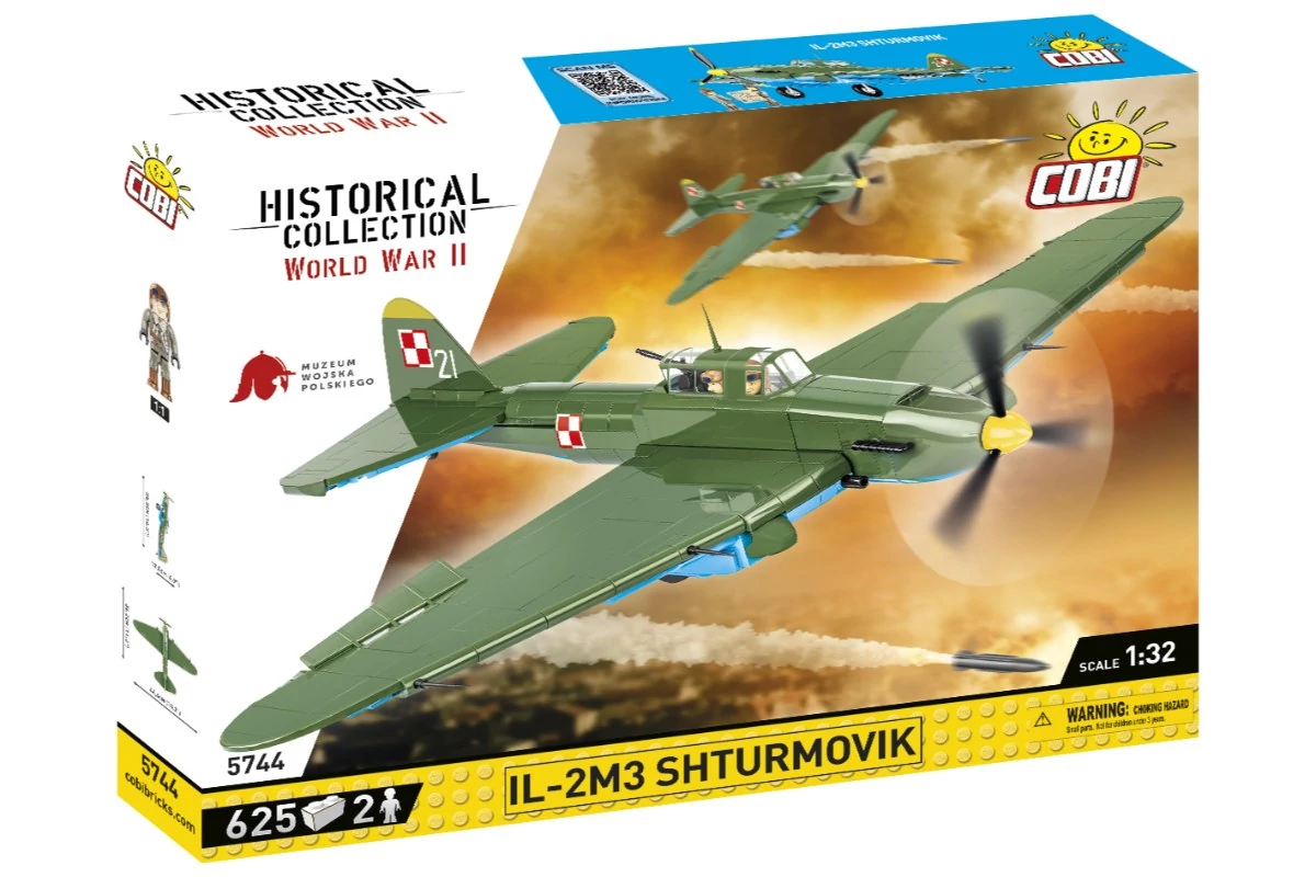 COBI-5744 – IL-2M3 Shturmovik – szovjet csatarepülőgép – 100% kompatibilis minden más kedvelt márkával