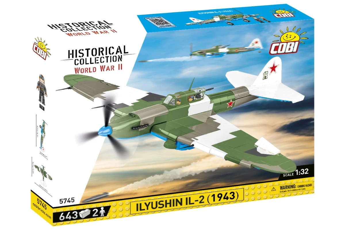 COBI-5745 – IL-2 (1943) – szovjet csatarepülőgép – 100% kompatibilis minden más kedvelt márkával