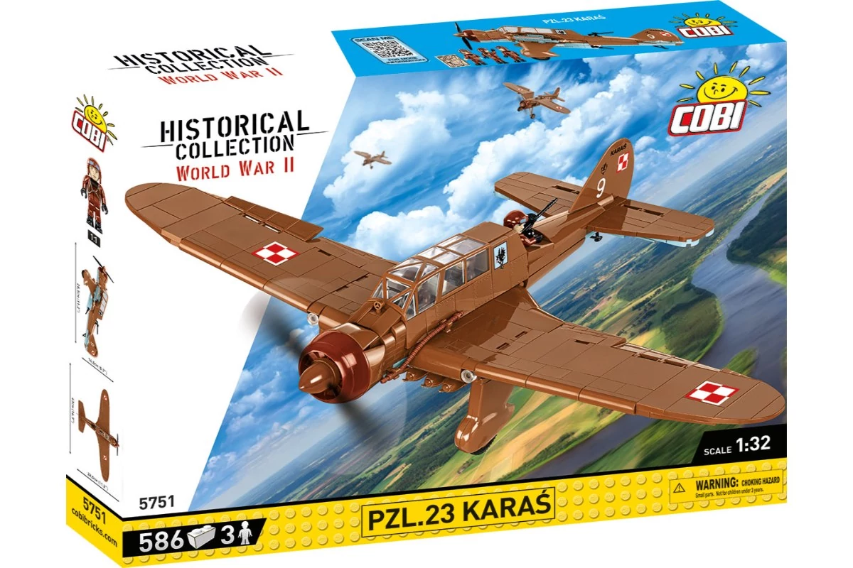 COBI-5751 – PZL.23 Karaś – lengyel könnyű bombázó – 100% kompatibilis minden más kedvelt márkával