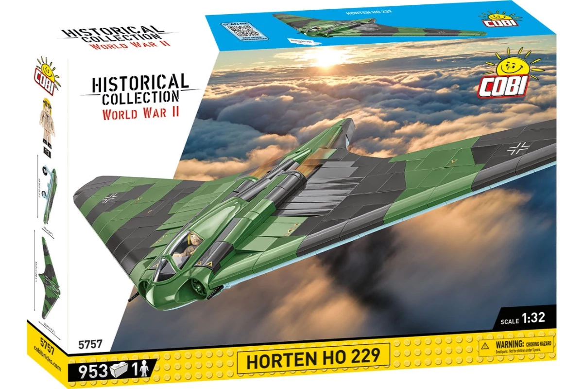 COBI-5757 – Horten Ho 229 – német sugárhajtású bombázó – 100% kompatibilis minden más kedvelt márkával