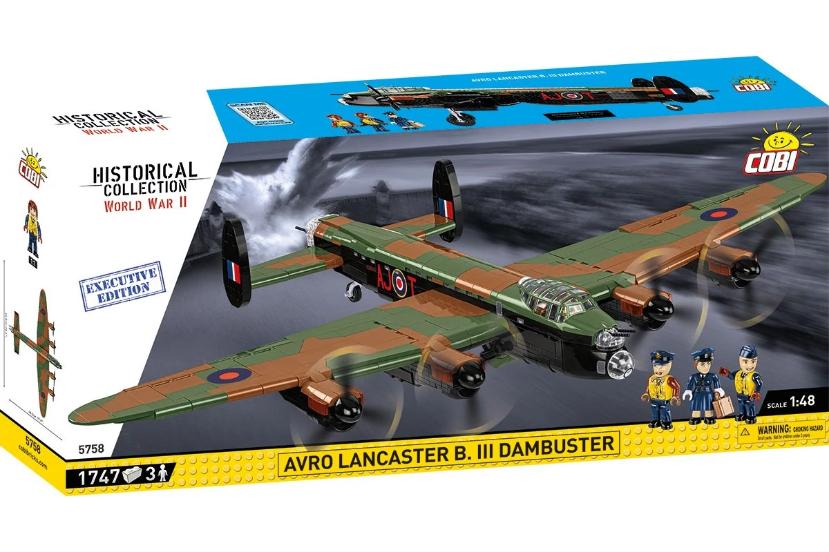 COBI-5758 – Avro Lancaster B III Dambuster – brit nehézbombázó – 100% kompatibilis minden más kedvelt márkával