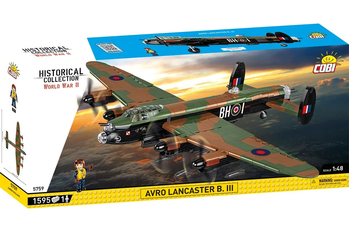 COBI-5759 – Avro Lancaster B Mk.I/III 300 Sqdn RAF – brit nehézbombázó – 100% kompatibilis minden más kedvelt márkával