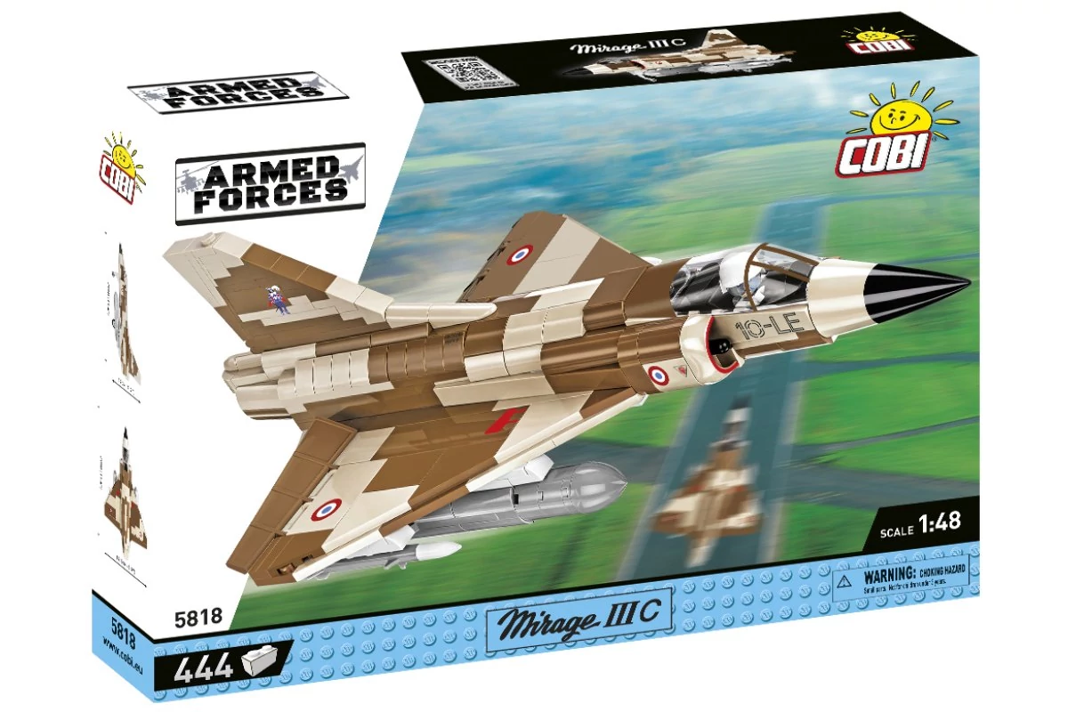 COBI-5818 – Mirage IIIC – Francia vadászgép építőjáték – 100% kompatibilis minden más kedvelt márkával