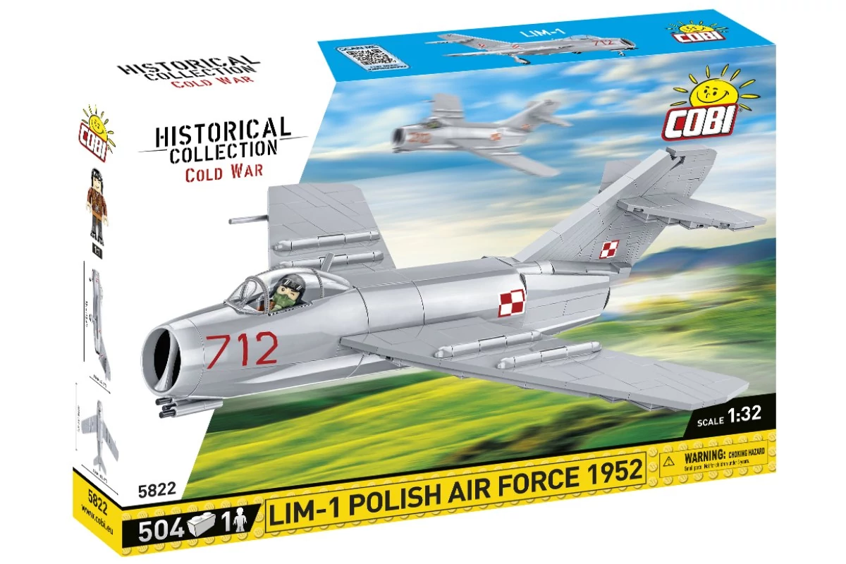 COBI-5822 – LIM-1 – Lengyel vadászgép (1952) építőjáték – 100% kompatibilis minden más kedvelt márkával