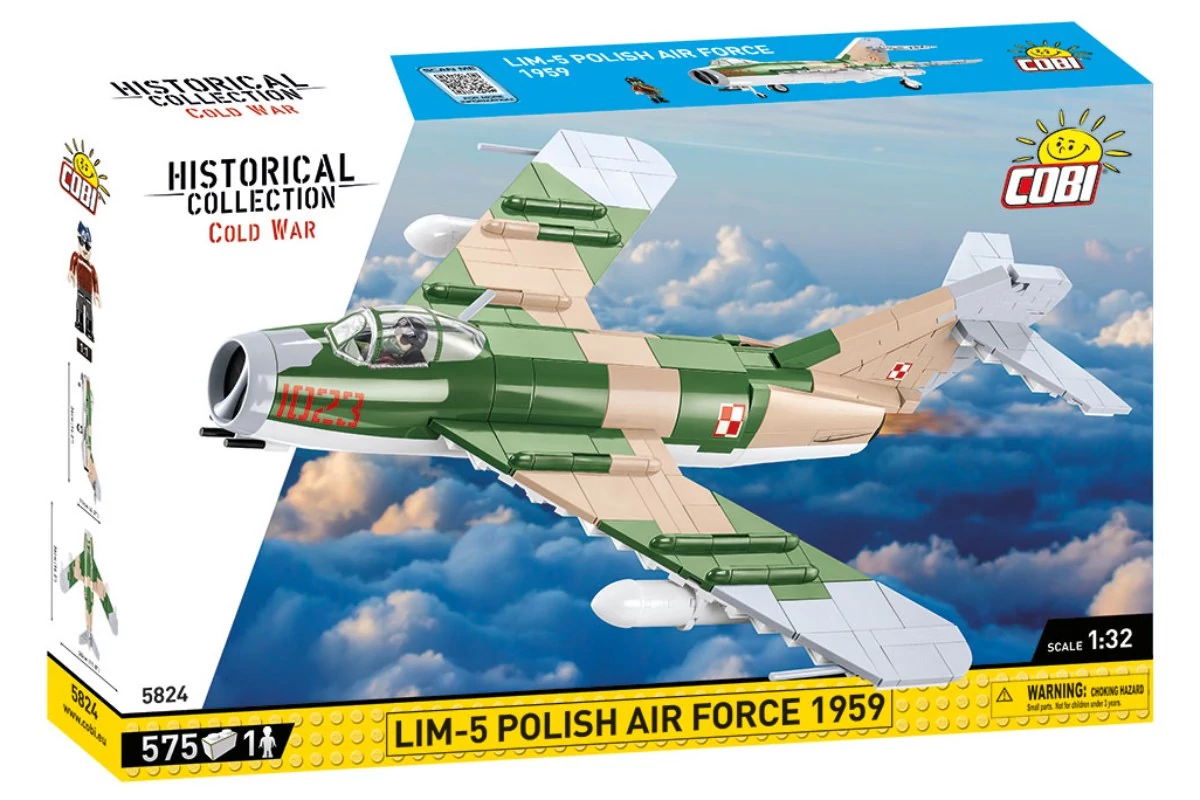COBI-5824 – LIM-5 – Lengyel vadászgép (1959) építőjáték – 100% kompatibilis minden más kedvelt márkával
