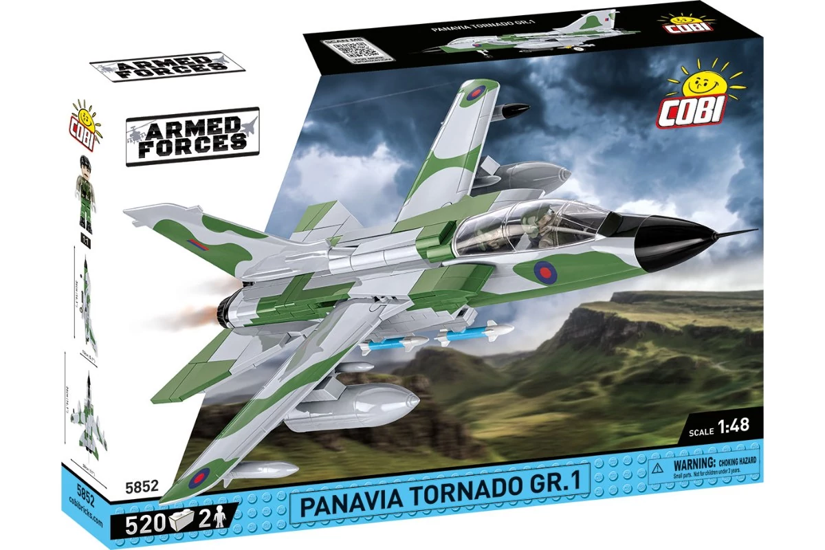 COBI-5852 – Panavia Tornado GR.1 – Brit vadászbombázó építőjáték – 100% kompatibilis minden más kedvelt márkával