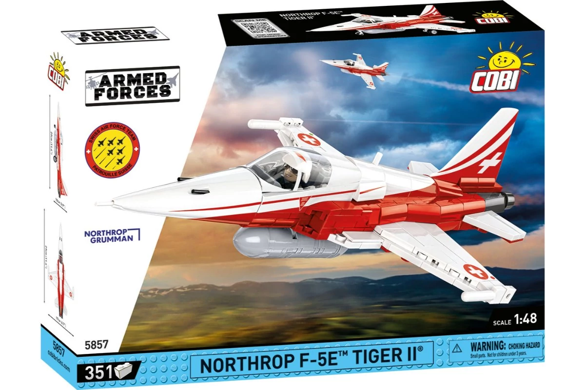 COBI-5857 – Northrop F-5E Tiger II – Könnyű vadászgép építőjáték – 100% kompatibilis minden más kedvelt márkával