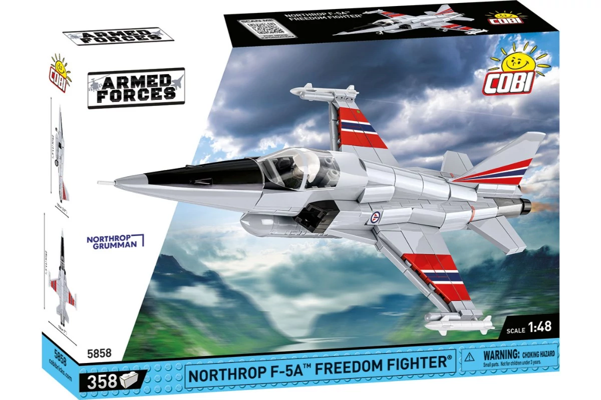 COBI-5858 – Northrop F-5A Freedom Fighter – Vadászgép építőjáték – 100% kompatibilis minden más kedvelt márkával