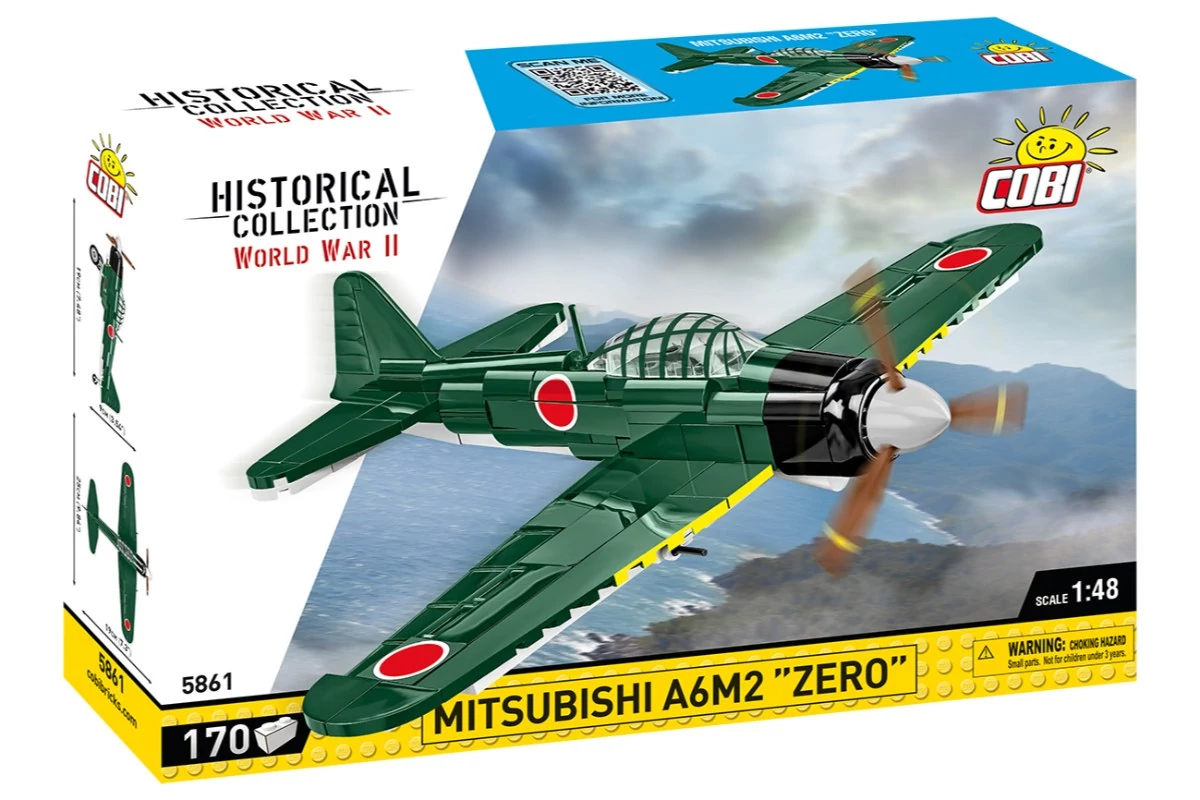 COBI-5861 - Mitsubishi A6M2 'Zero' vadászgép – 100% kompatibilis minden más kedvelt márkával