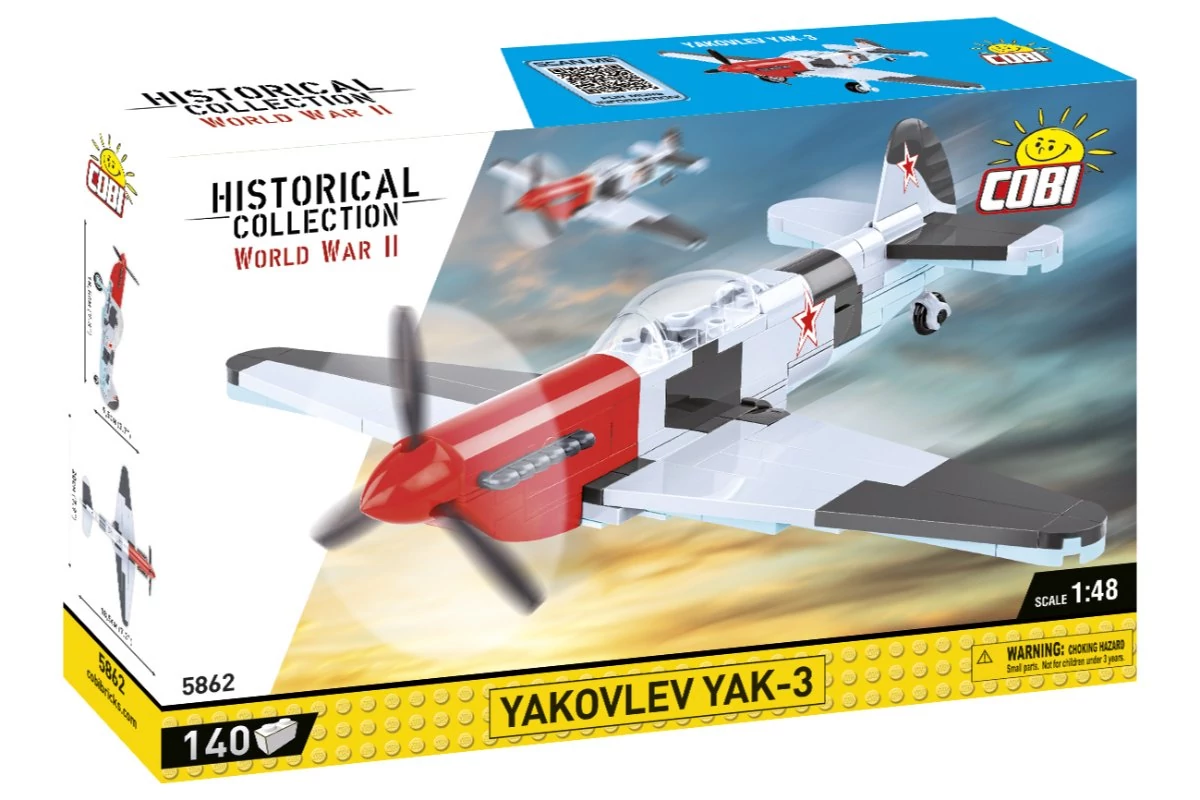 COBI-5862 - Jakovlev Jak-3 vadászgép – 100% kompatibilis minden más kedvelt márkával