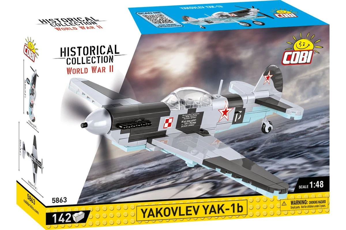COBI-5863 - Jakovlev Jak-1b vadászgép – 100% kompatibilis minden más kedvelt márkával