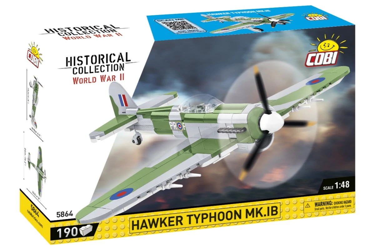 COBI-5864 - Hawker Typhoon Mk.IB vadászbombázó – 100% kompatibilis minden más kedvelt márkával
