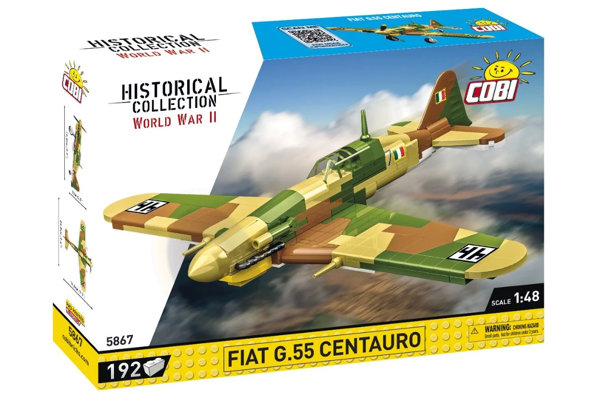 COBI-5867 - Fiat G.55 Centauro vadászgép – 100% kompatibilis minden más kedvelt márkával