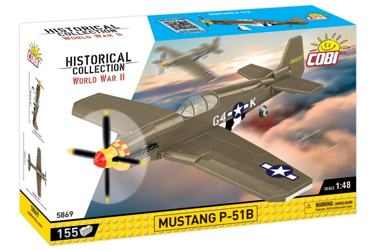 COBI-5869 - Mustang P-51B vadászgép – 100% kompatibilis minden más kedvelt márkával
