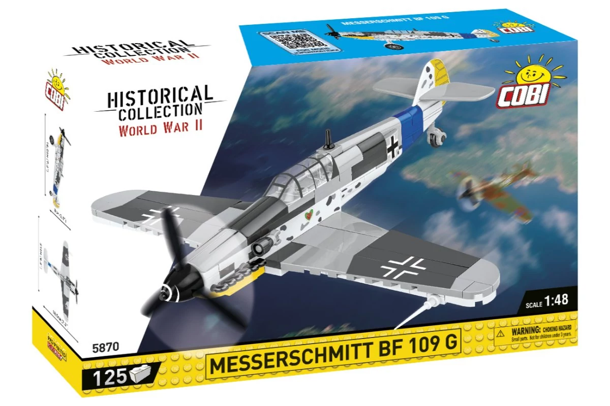 COBI-5870 - Messerschmitt Bf 109 G vadászgép – 100% kompatibilis minden más kedvelt márkával