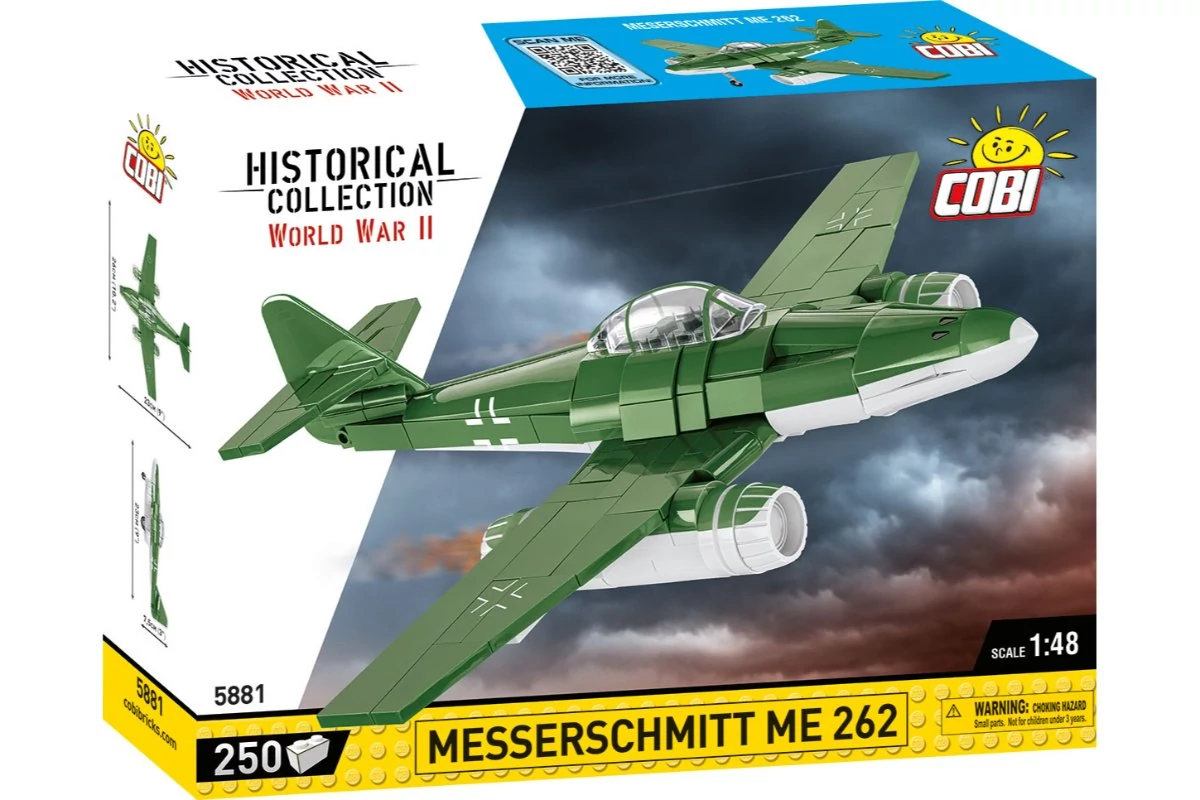 COBI-5881 - Messerschmitt Me 262 sugárhajtású vadászgép – 100% kompatibilis minden más kedvelt márkával