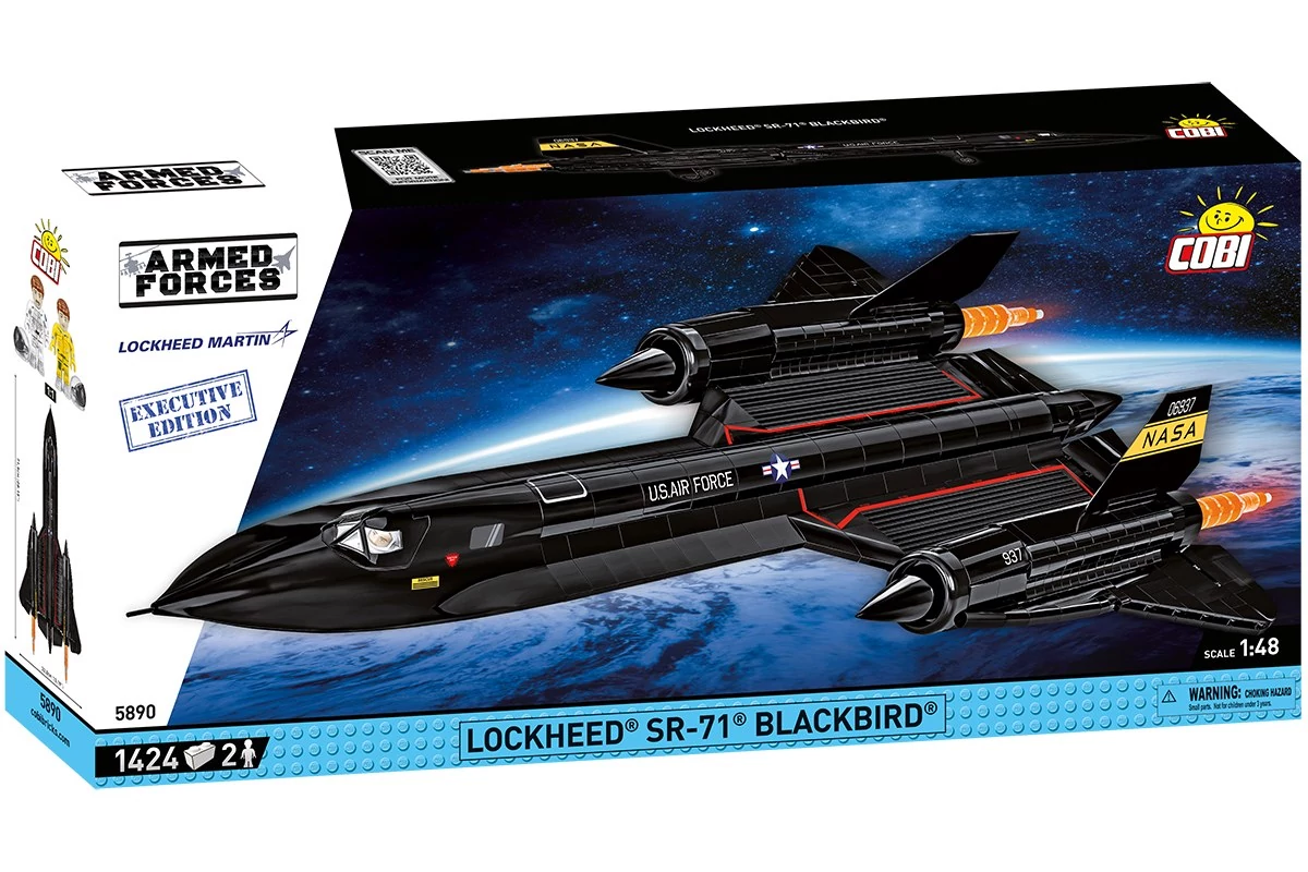 COBI-5890 – Lockheed SR-71 Blackbird – Executive Edition építőjáték – 100% kompatibilis minden más kedvelt márkával