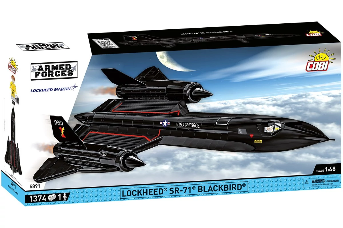 COBI-5891 – Lockheed SR-71 Blackbird építőjáték – 100% kompatibilis minden más kedvelt márkával