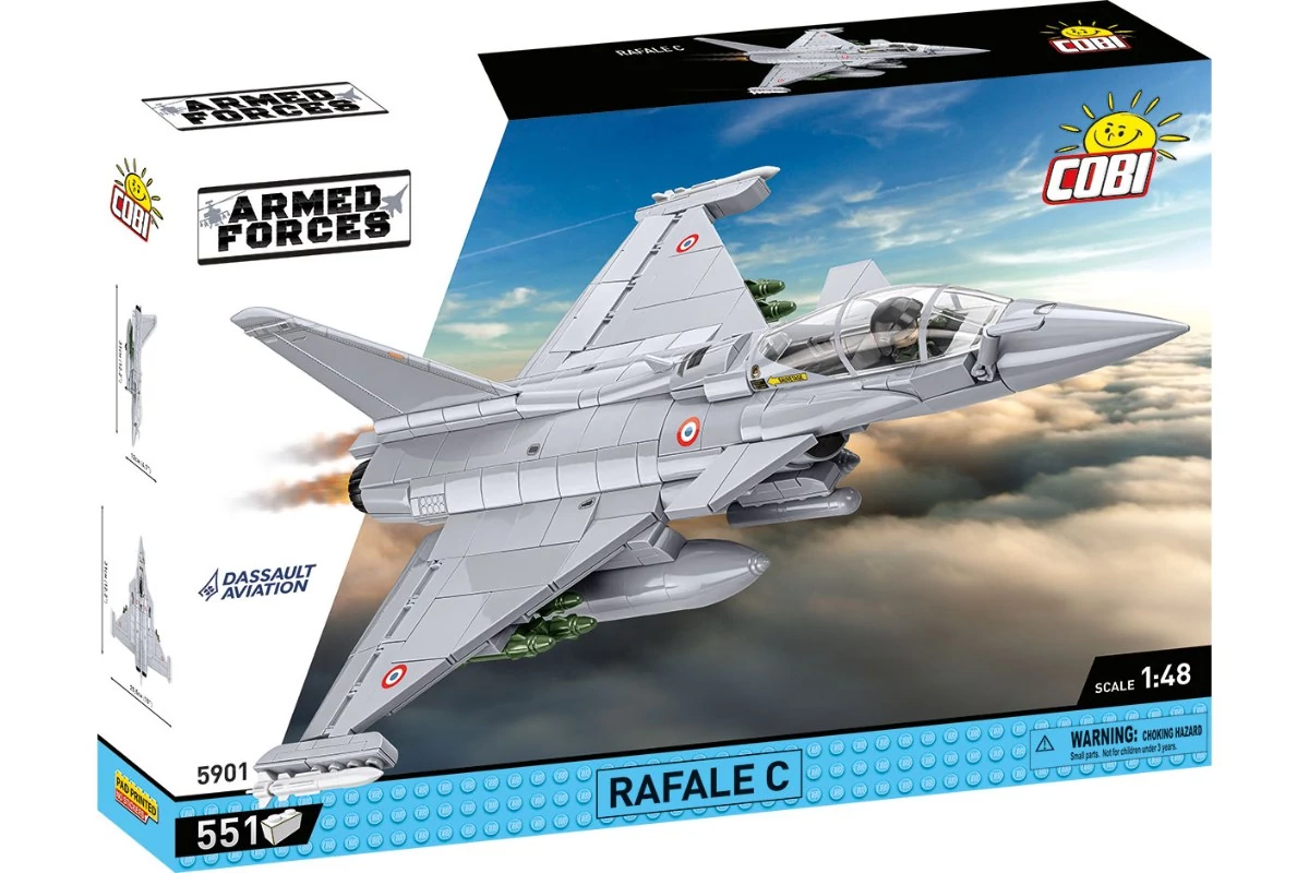 COBI 5901 – Dassault Rafale C – Francia többcélú vadászgép építőjáték – 100% kompatibilis minden más kedvelt márkával