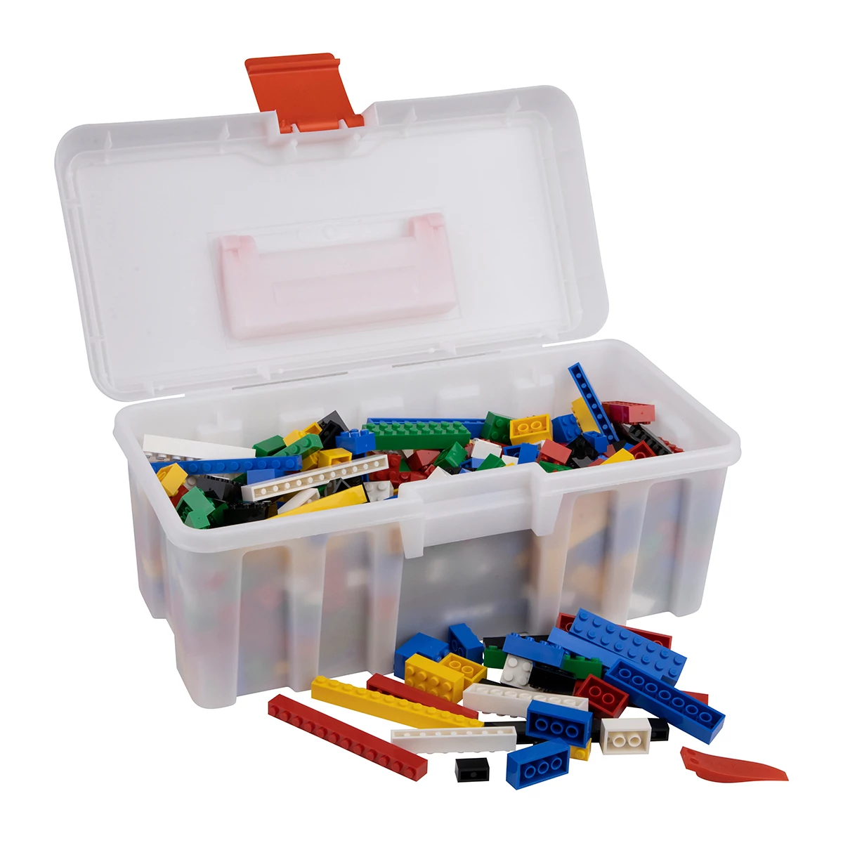 Q-BRiCKS® | 650 db-os vegyes, 100% kompatibilis építőkocka készlet | alap színekben (alapkockák)