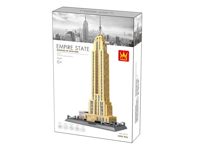 WANGE 5212 - Empire State Building New York – USA építőjáték - 100% kompatibilis minden más kedvelt márkával