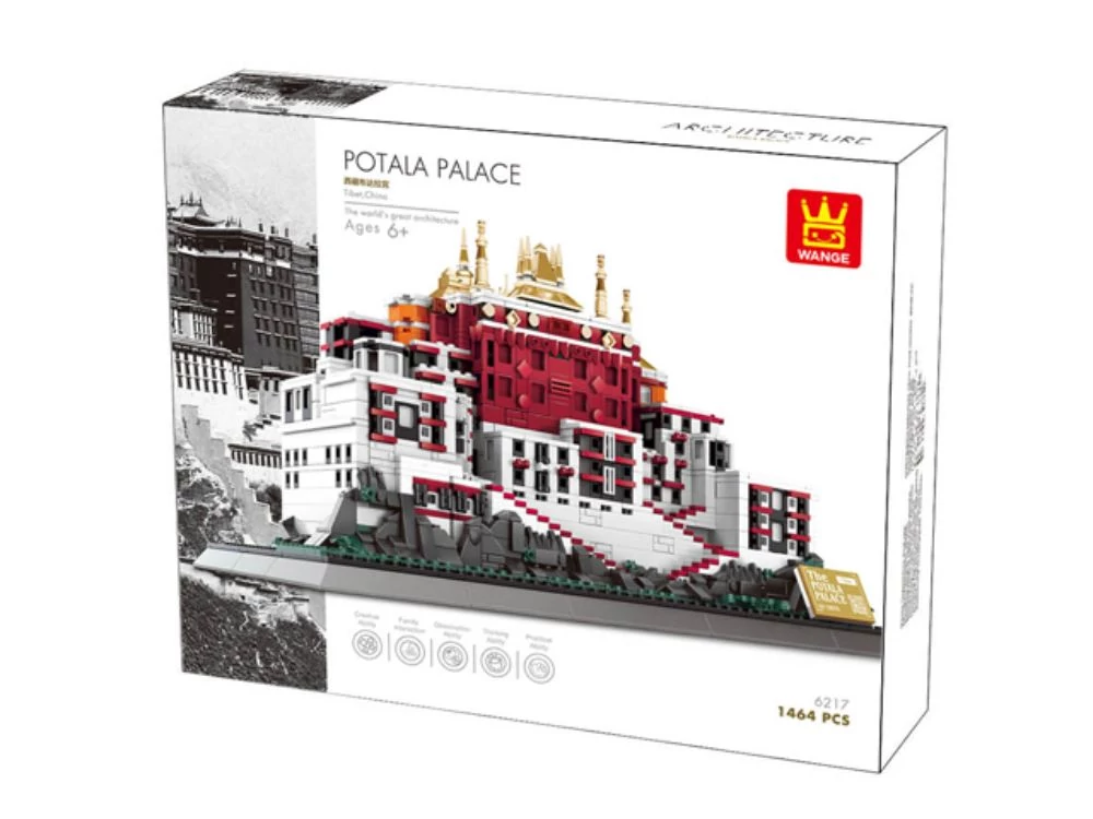 WANGE 6217 - Tibeti Potala palota – Kína építőjáték - 100% kompatibilis minden más kedvelt márkával
