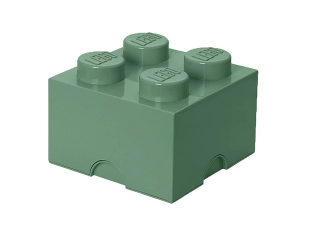 LEGO® Kiegészítő - Tároló doboz 4-es homokzöld